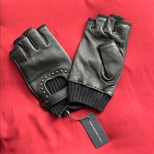 Leather Winter Gloves / John Varvatos